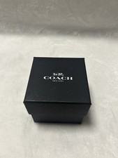 Coach black small storage gift box booklet pillow  lid 4 1/4  X 3 1/4  X 3 1/4  