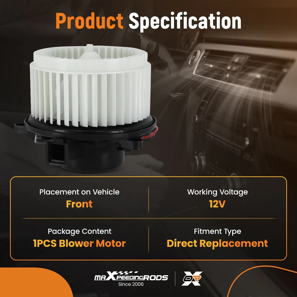 Motor soplador calentador HVAC para Buick Verano 2012 2013 2014 2015 2016 2017 655-2648 Foto 4 de 4