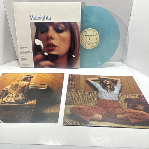 Taylor swift - Midnights Moonstone Blue Marble LP Vinyl 2022 Republic  NM / G