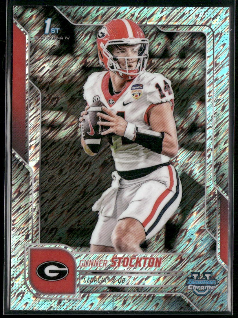 2025 Bowman University Chrome #131 Gunner Stockton Shimmer Refractor
