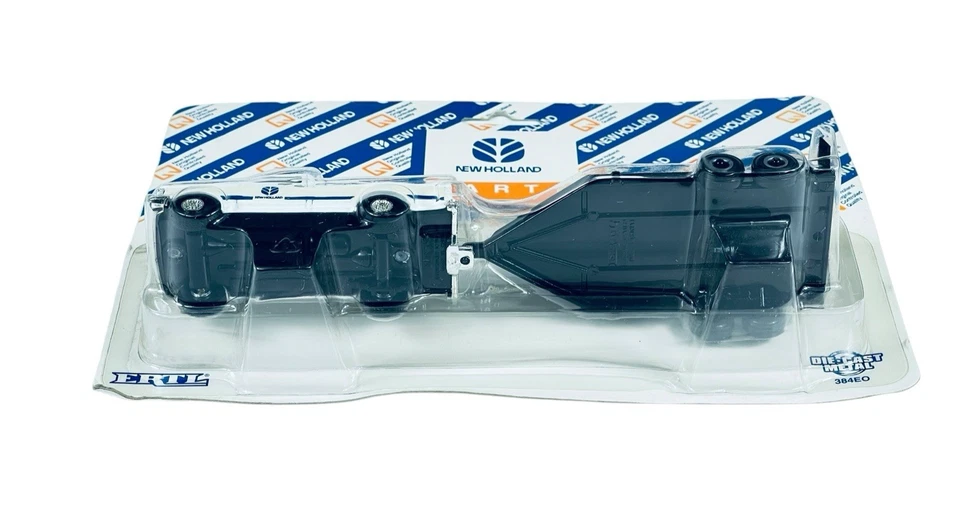 Ertl 384EO New Holland Pick-Up Tractor and Trailer Set - 1995 1/64 Diecast - Image 3 of 4