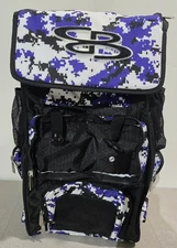 Boombah Superpack Purple Black *missing Front Flap *