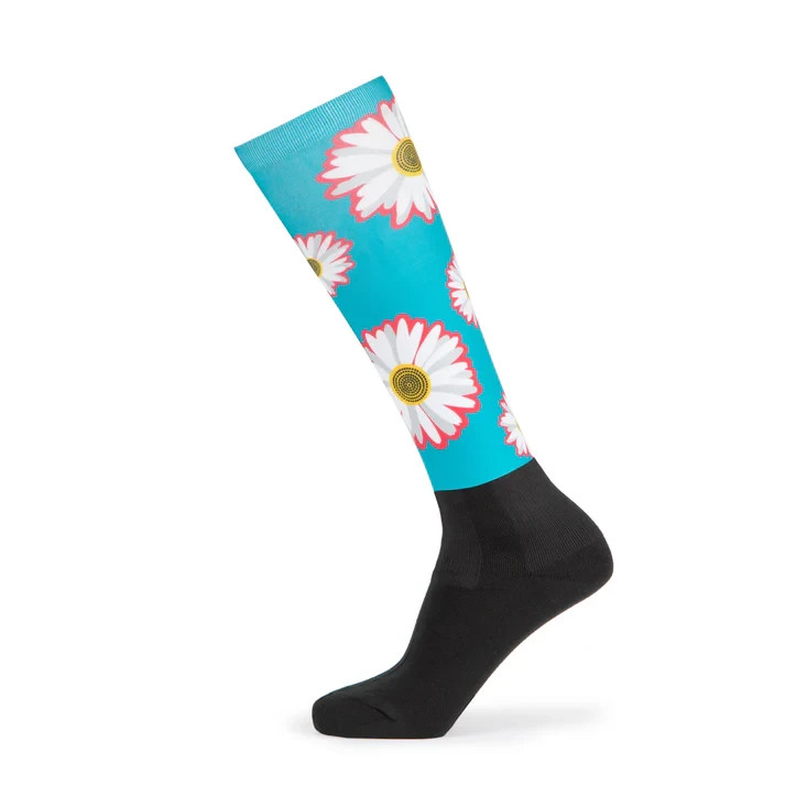 Childs Aubrion Horse Riding Socks Hyde Park - Shires - Daisy -  Size 10.5 - 3.5