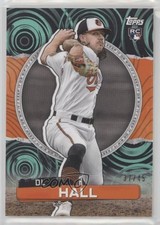 2023 Topps Rip Aqua Black Ripples Ripped /45 DL Hall #33 1g2w