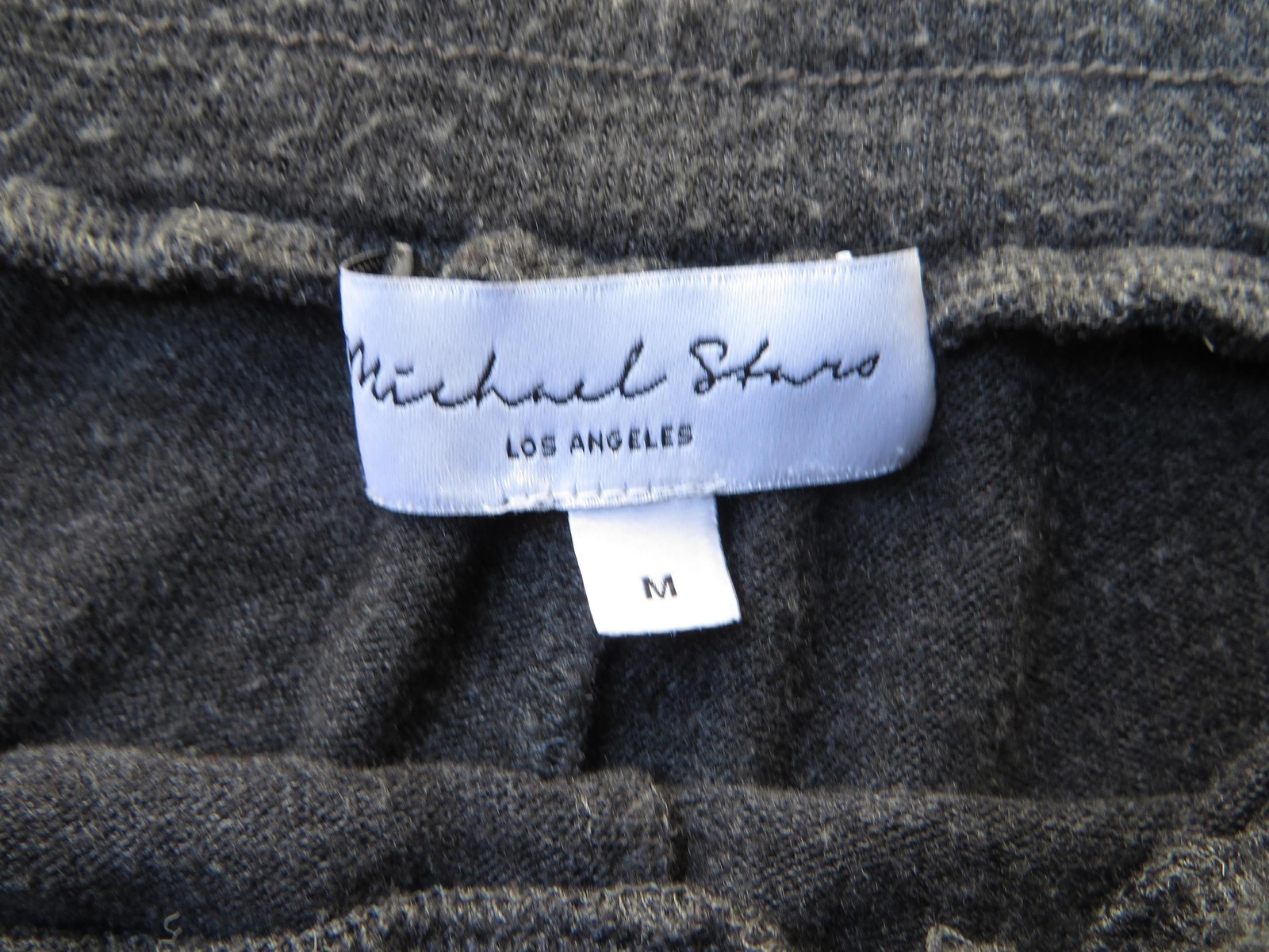 Michael Stars Pants Womens Medium Gray Joggers Sweatpants Drawstring Cuffed