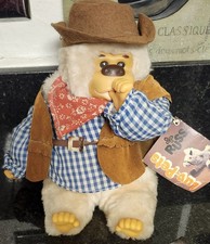 Vintage Russ Berrie Gonga Sheriff Gorilla Stuffed Animal Toy Thumb Sucking