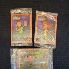 2002 Jimmy Neutron Ore Ida Trading Cards. Lot of 3 Sealed Packs of 2cards. Nick