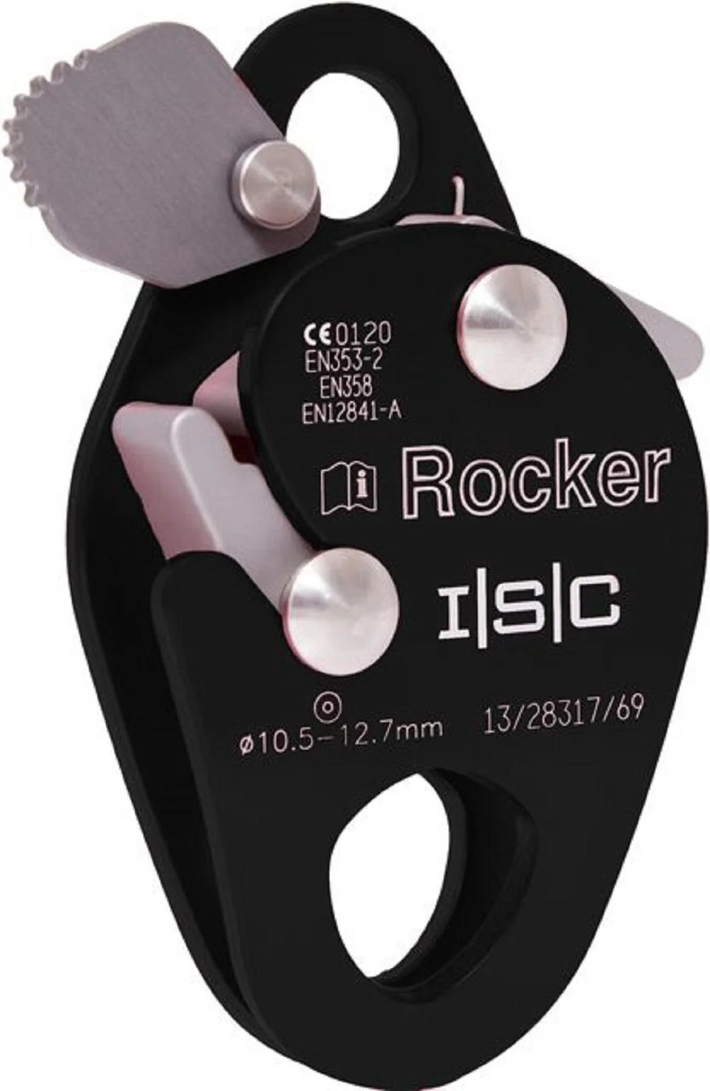 ISC Rocker Adjustable Rope Grab - Black - Arborist, Tree Surgery, Height Safety