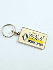 Schlüsselanhänger Renault 1980er Club des Ambassadeurs Metall Vintage