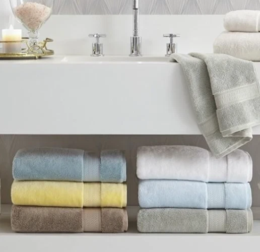 Sferra Amira毛巾2件 玉米黄色带扣眼 12x12 全新 — 第 3/3 张图片