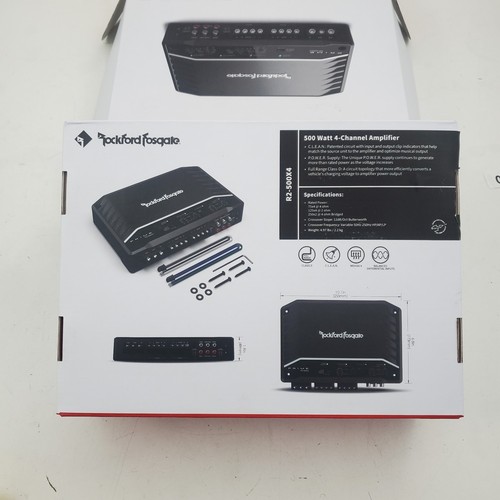 EMPTY BOX ONLY Rockford Fosgate R2-500X4 Prime Series 500 Watt Car Amplifier - Picture 4 of 9