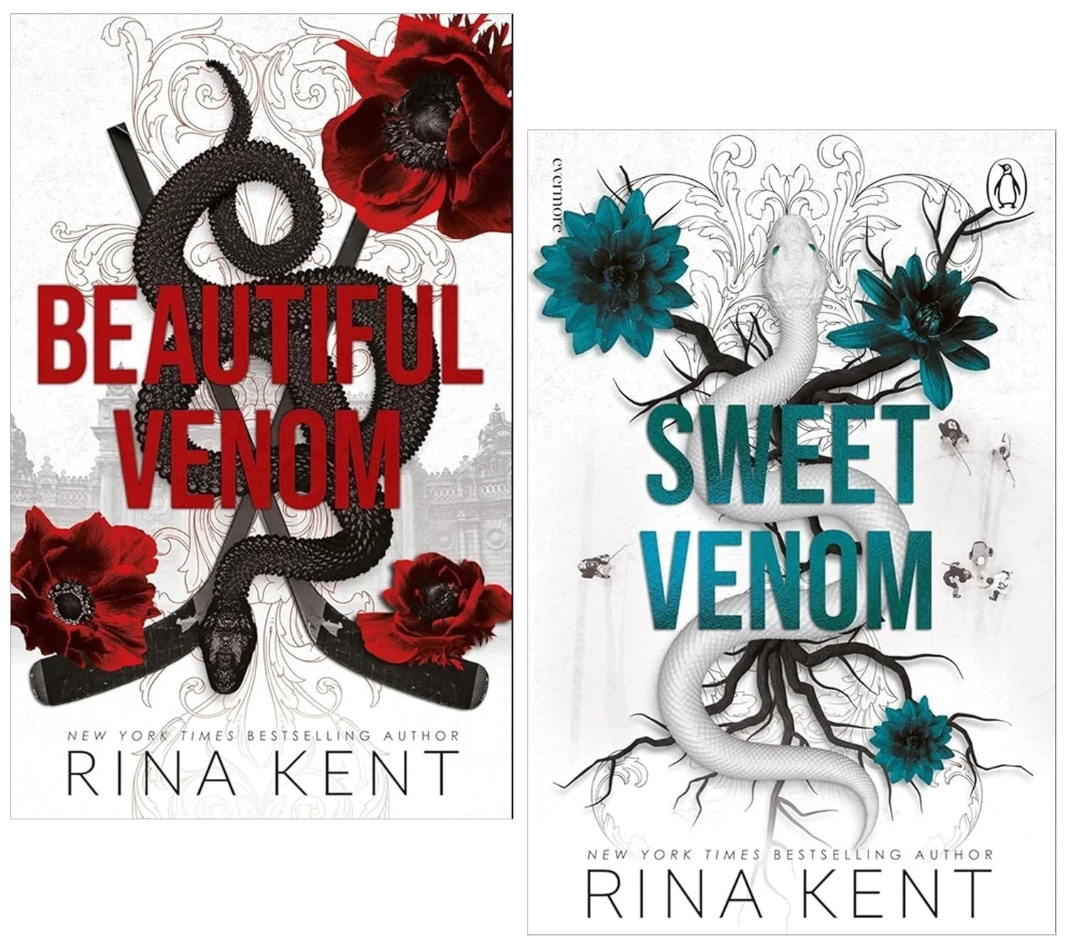 Vipers Series by Rina Kent 2 Books Collection Set Sweet Venom,Beautiful Venom