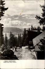RPPC Cabana Postavarul Piatra Craiului Romania vintage postcard r593
