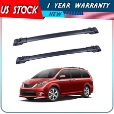 ?Roof Rack Rail Cross Bar carrier for Toyota Sienna 2011-20 Aluminium Baggage