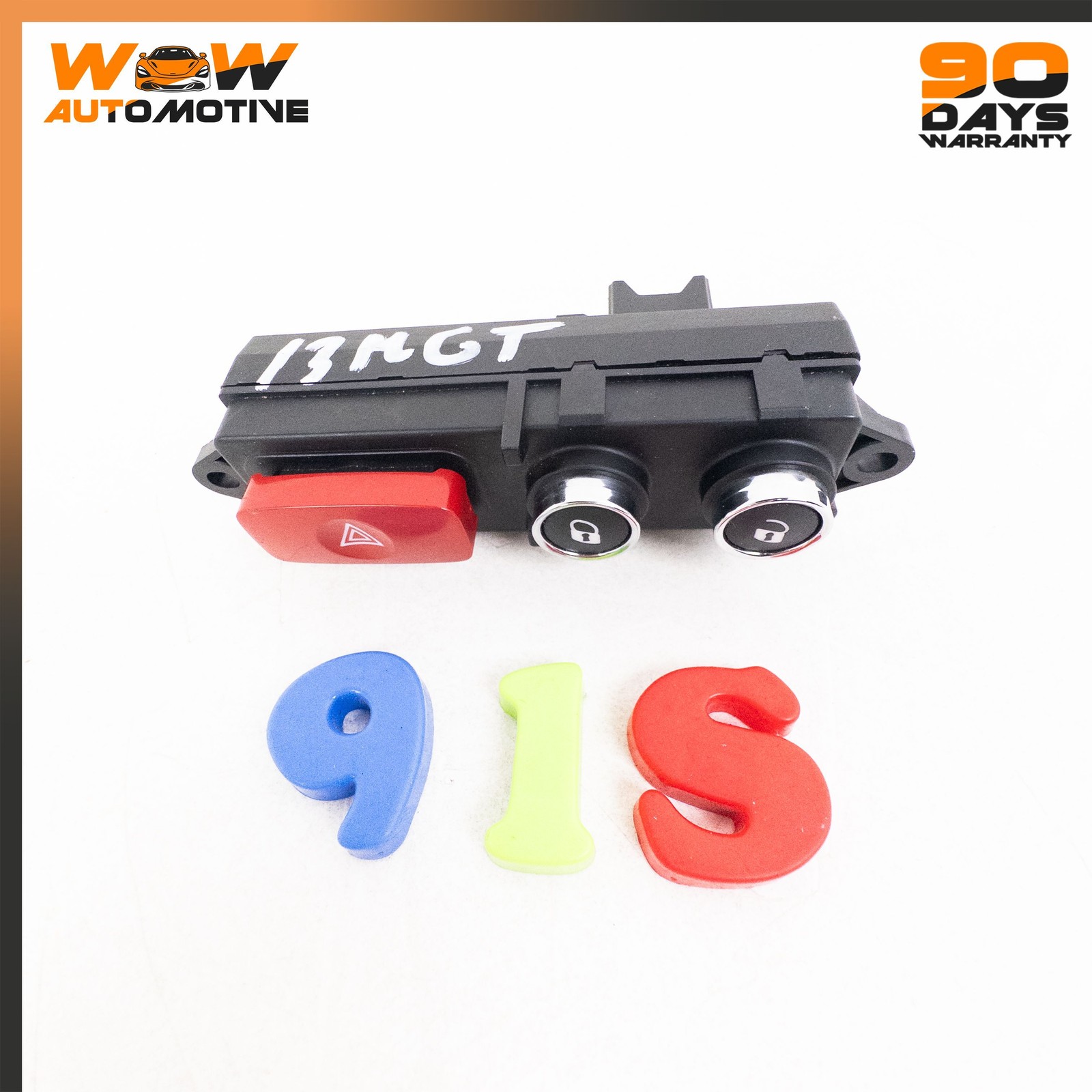08-19 MASERATI GRANTURISMO S GRANCABRIO HAZARD LIGHT CONTROL SWITCH OEM