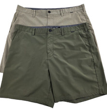 Hurley Phantom Hybrid Shorts Lot of 2 Pair Size 38 Green Biege