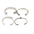 Vintage Southwest Sterling Silver Cuff Bracelet Lot of 4 SW-72 — photo 3