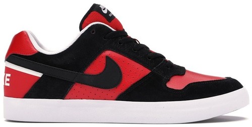 Nike SB Alleyoop Men 10 White University Red Black CJ0882-102 Skate Shoe BRED Nike SB Alleyoop Mens 10 White University Red Black CJ0882  main image 2