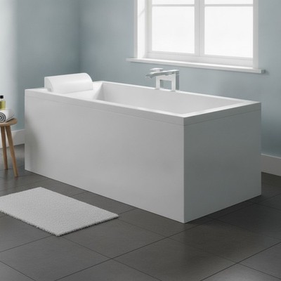 Universal Acryl 1800mm Weiß Front Badewannenverkleidung für Gerade Wannen Wasserdicht...