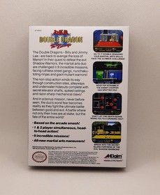 NES - Double Dragon II 2 The Revenge - Box Cover ONLY