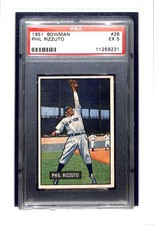 1951 Bowman #26 Phil Rizzuto PSA 5 SN 11259231