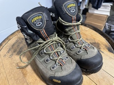 Asolo Fugitive GTX  Men's Hiking Boots Green/Black US 8.5 Medium Pre-Owned