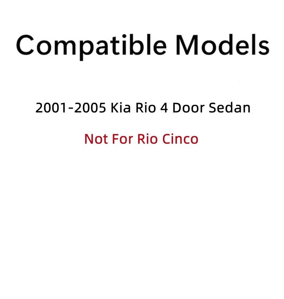 Fits 2001-2005 Kia Rio 4 Door Sedan Passenger Side Right Rear Vent Window Glass Foto 3 de 4