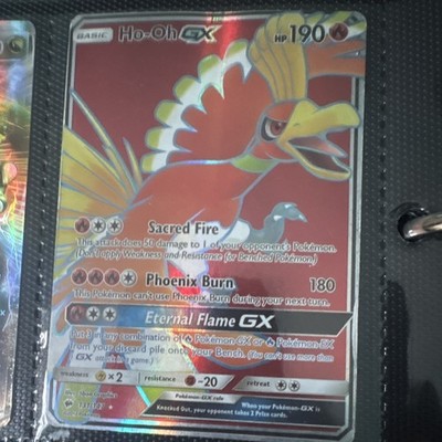Pokémon TCG Ho-Oh GX Full Art 131/147 Sm-Burning Shadows Ultra Rare Holo