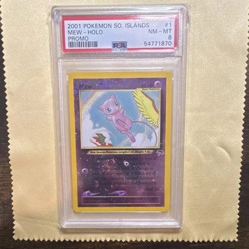 New ListingPokémon TCG Mew 46/040 Southern Islands Reverse Holo Promo 2001 PSA 8 SWIRL!