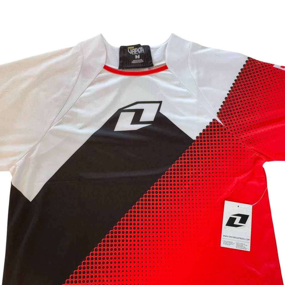 NUEVO CON ETIQUETAS One Industries MTB Vapor Camisa Manga Corta Hombre’s M Performance BMX Bicicleta Foto 4 de 4