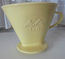 Melitta Filter 1x6 groß gelb 1 Loch 50/60er Jahre sehr gut RAR!