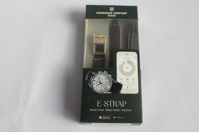 FREDERIQUE CONSTANT Dark Brown Leather e-Strap Smart Strap 20mm (51817)