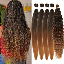 Ombre 1B/30/27 Braiding Hair Pre Stretched Boho Hair for Braiding