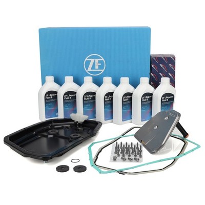 AIC Getriebeölwanne + ZF Filter + 7L Getriebeöl für AUDI A4 B7 A6 C6 A8 6HP19A