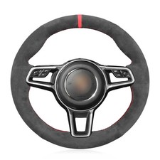 Alcantara Steering Wheel Cover for Porsche 911 991 718 Boxster 982 718 Cayman