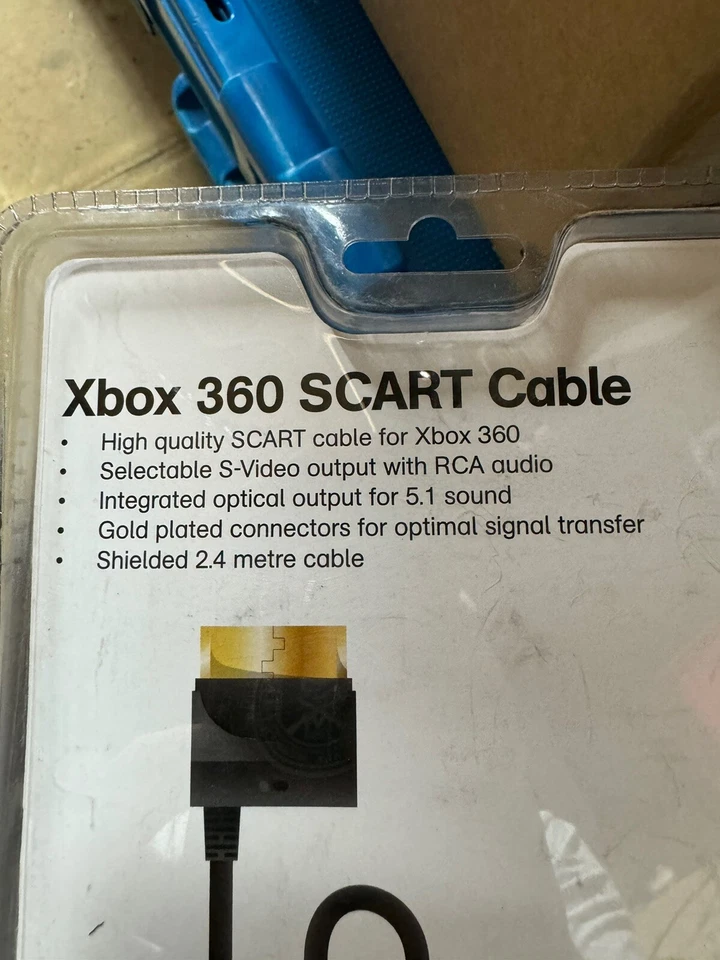 MAPLIN XBOX 360 S-VIDEO SCART TV AV CABLE LEAD ADAPTER OPTICAL OUT 5.1 BRAND NEW - Image 3 of 4