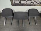 11-15 KIA SORENTO REAR SECOND ROW HEADREST, BLACK CLOTH, SET OF 3