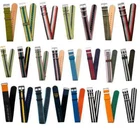 Timex 20mm Watch Straps Marine Nationale Leather Canvas Fabric Straps