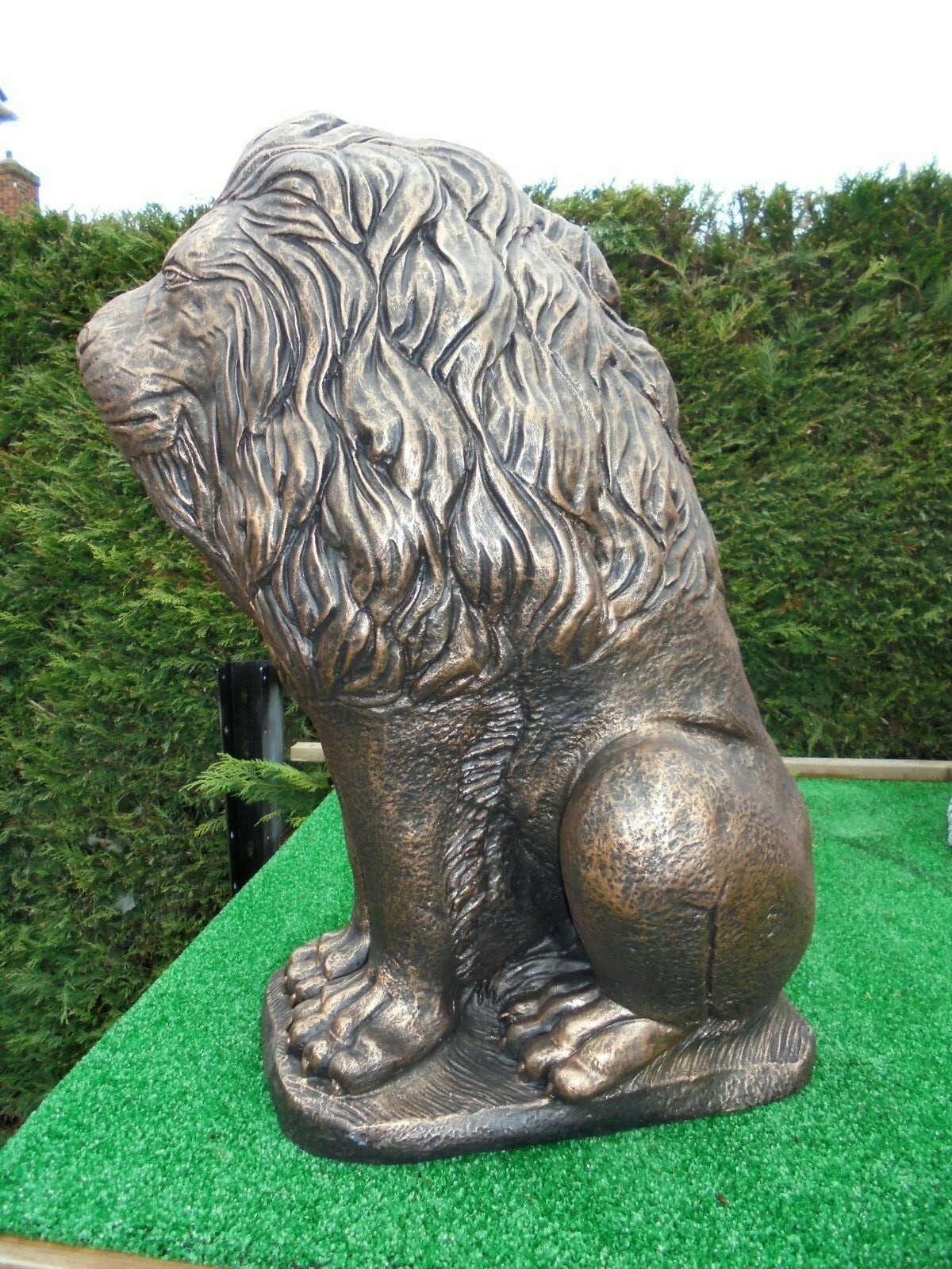 large sitting lion concrete garden ornaments eBay