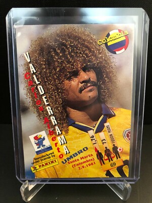 コリンシアン　VALDERRAMA プラチナム 1998 Panini France 98 Carlos Alberto Valderrama #69 Colombia World