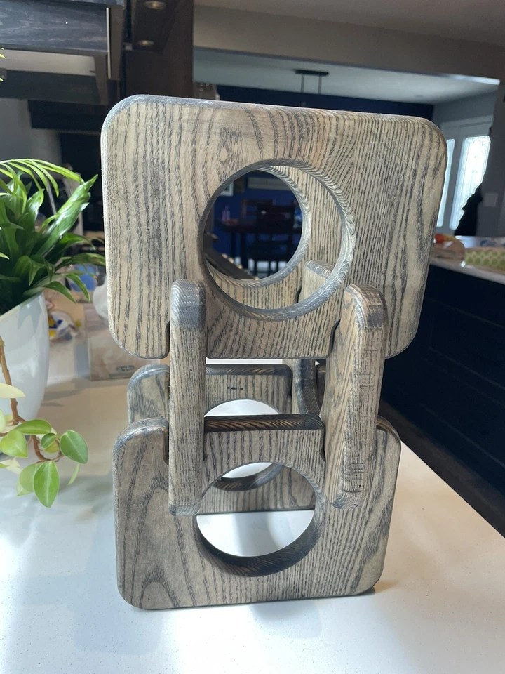 Portabotellas de vino de madera Foto 4 de 4