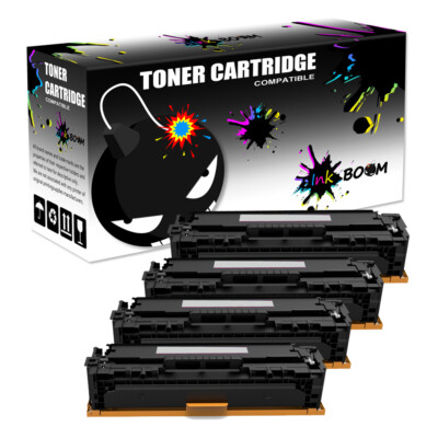 4 Black Toner replace for HP CF210A 131A LaserJet Pro 200 Color M251 M251n M276n