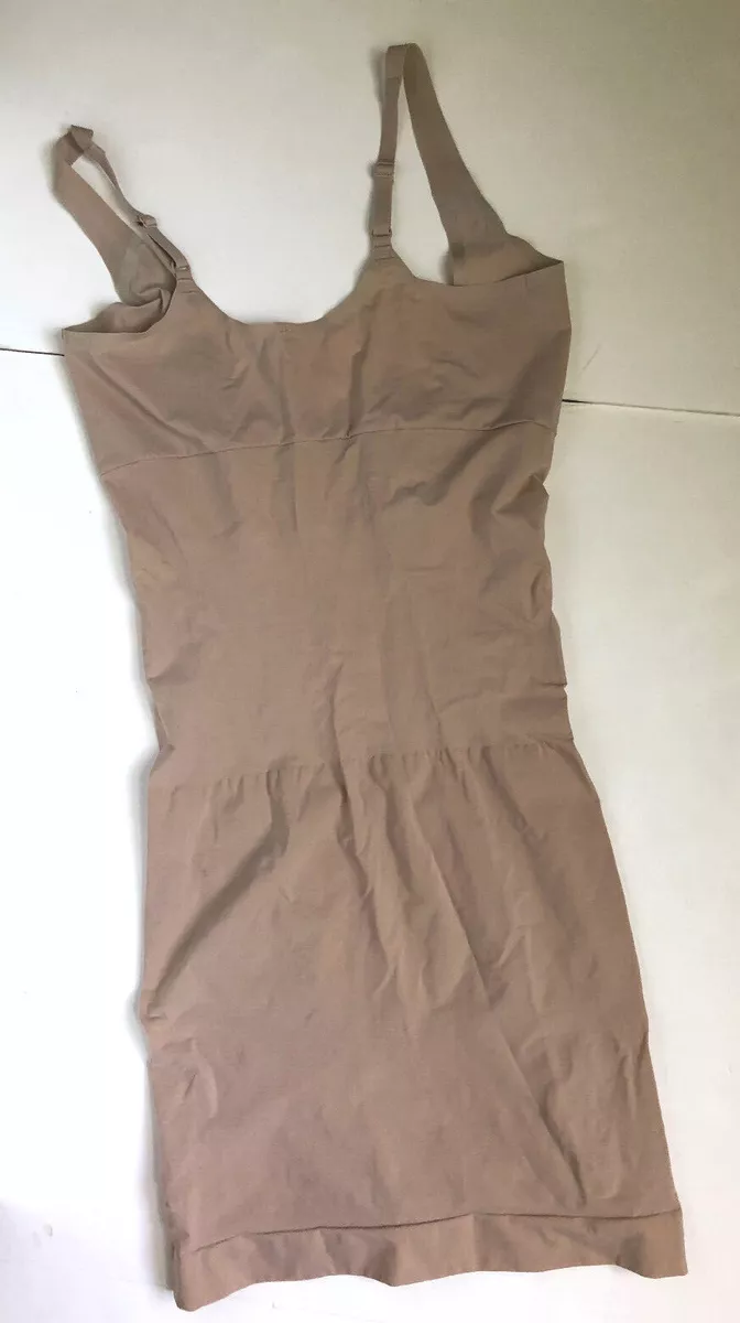 NWOT SPANX Shape My Day Open Bust Full Slip Shaper SS0215 Size XL/TG