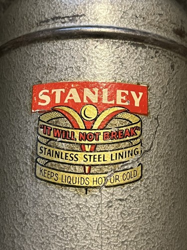 Stanley Thermos Vacuum “Super-Vac”Bottle Antique 1950s Retro Industrial Vintage - Picture 10 of 11
