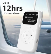 Portable, Long battery life, Dual Pairing, LED Screen, Bluetooth 5.3 Adapter