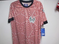 MEXICO NATIONAL SOCCER MENS REPLICA SOCCER JERSEY MED NWT FRONT BACK LOGOS
