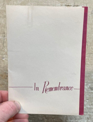 Irene Williamson Remembrance Card Bloomfield MO J C Newomer Mercantile Bank