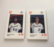 1985 Coca Cola Police Issue Atlanta Braves Singles You Pick
