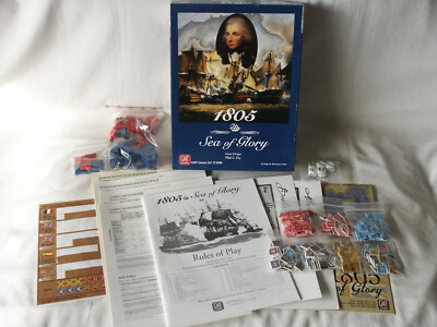 1805 Sea of Glory Game Wargame Age of Wooden Ships 2009 GMT Games