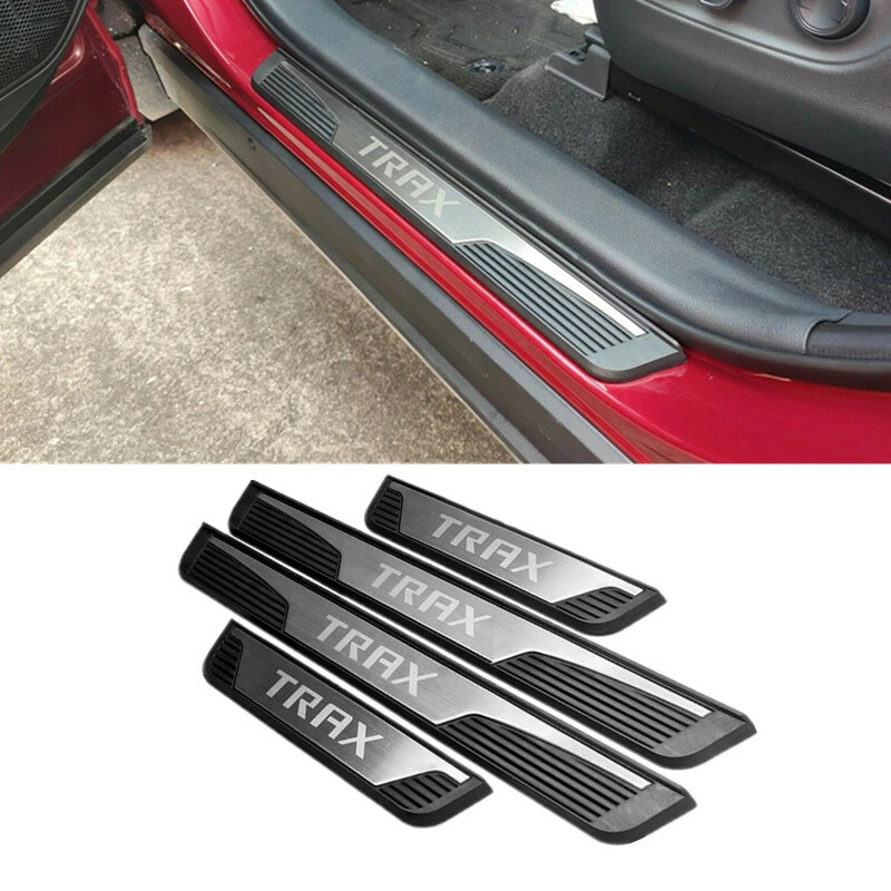 Exterior Door Sill Scuff Plate Protector Guard Trim For Chevrolet
